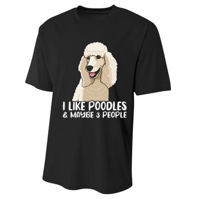 Poodle Dog Lover Poodle Art Tee Poodle Owner Performance Sprint T-Shirt