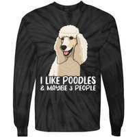 Poodle Dog Lover Poodle Art Tee Poodle Owner Tie-Dye Long Sleeve Shirt