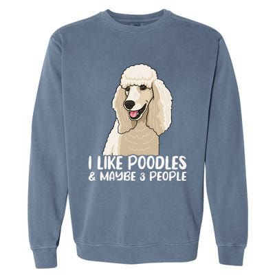 Poodle Dog Lover Poodle Art Tee Poodle Owner Garment-Dyed Sweatshirt