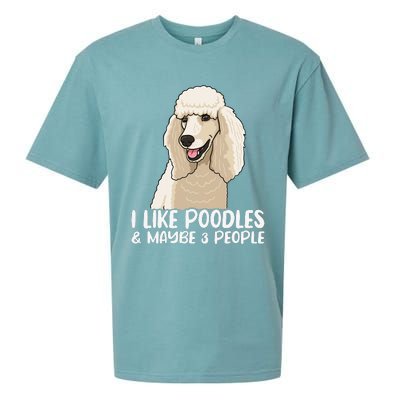 Poodle Dog Lover Poodle Art Tee Poodle Owner Sueded Cloud Jersey T-Shirt