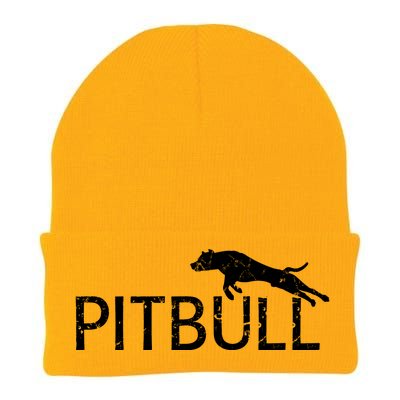 Pitbull Dog Logo Knit Cap Winter Beanie