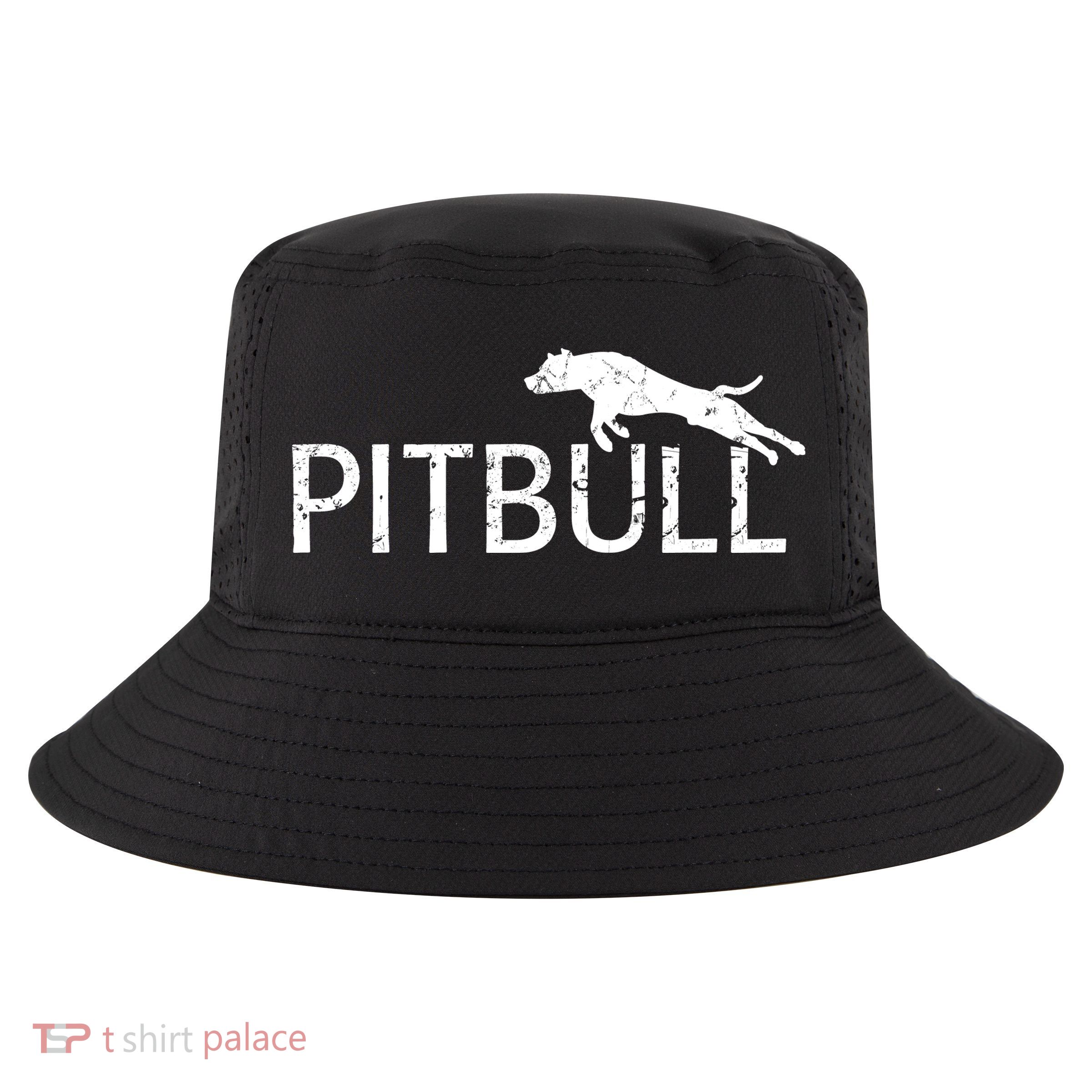 Pitbull Dog Logo Cool Comfort Performance Bucket Hat