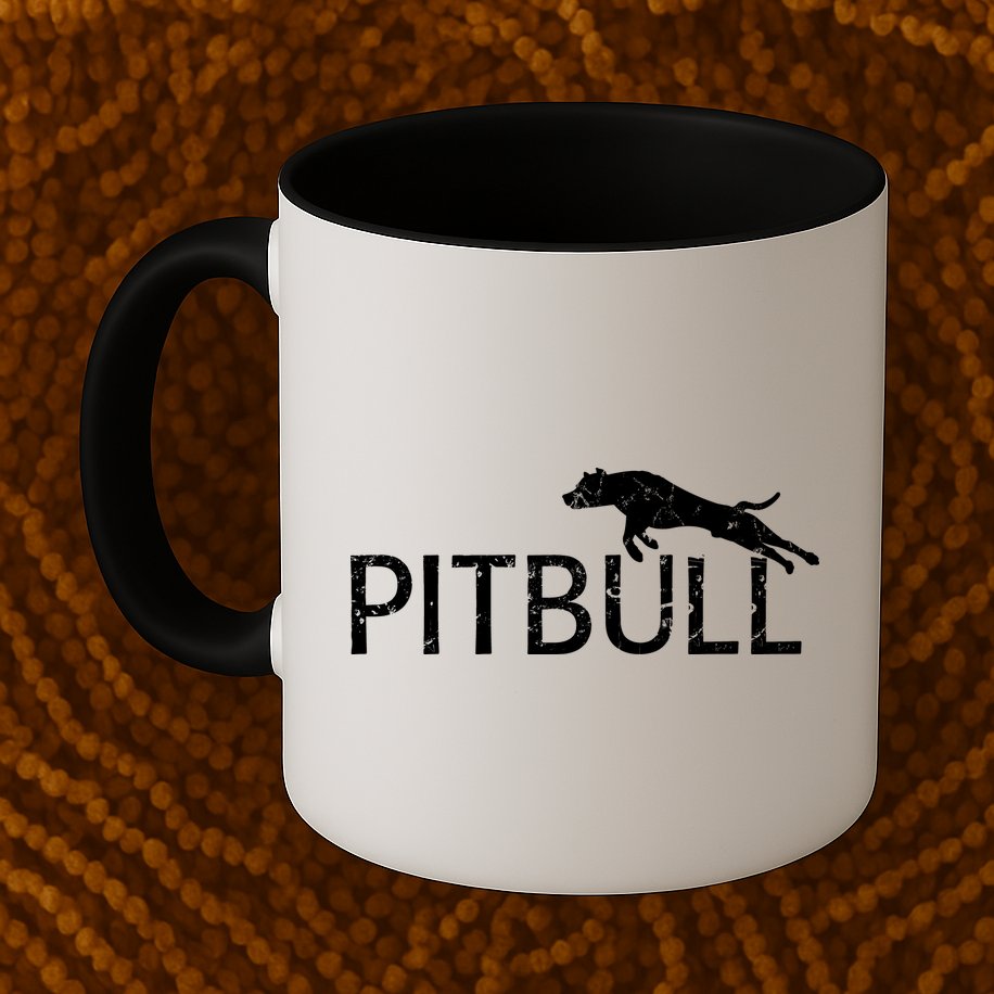 Pitbull Dog Logo Mug