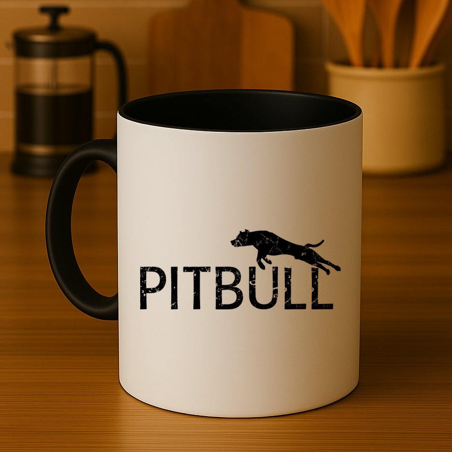 Pitbull Dog Logo Mug