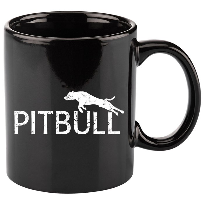 Pitbull Dog Logo 11oz C Handle Ceramic Mug