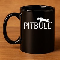 Pitbull Dog Logo 11oz C Handle Ceramic Mug