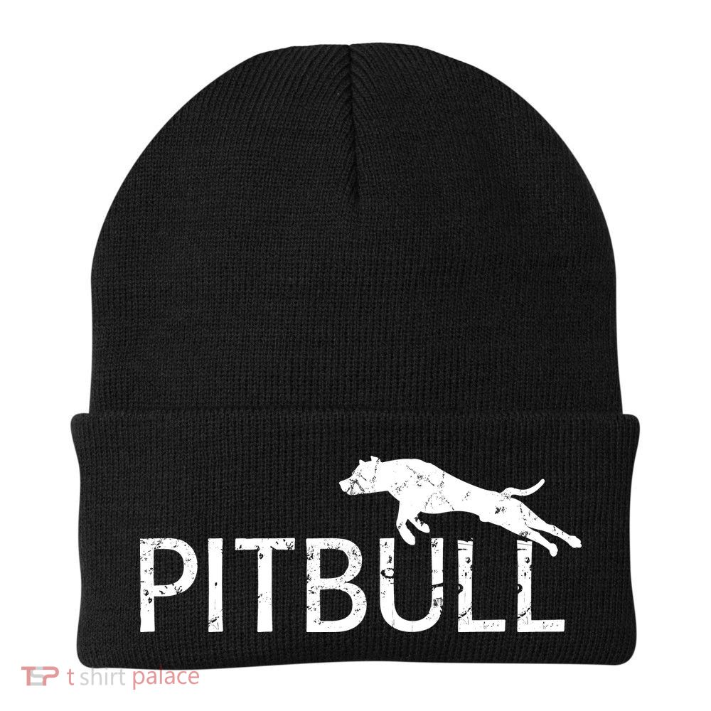 Pitbull Dog Logo Beanie