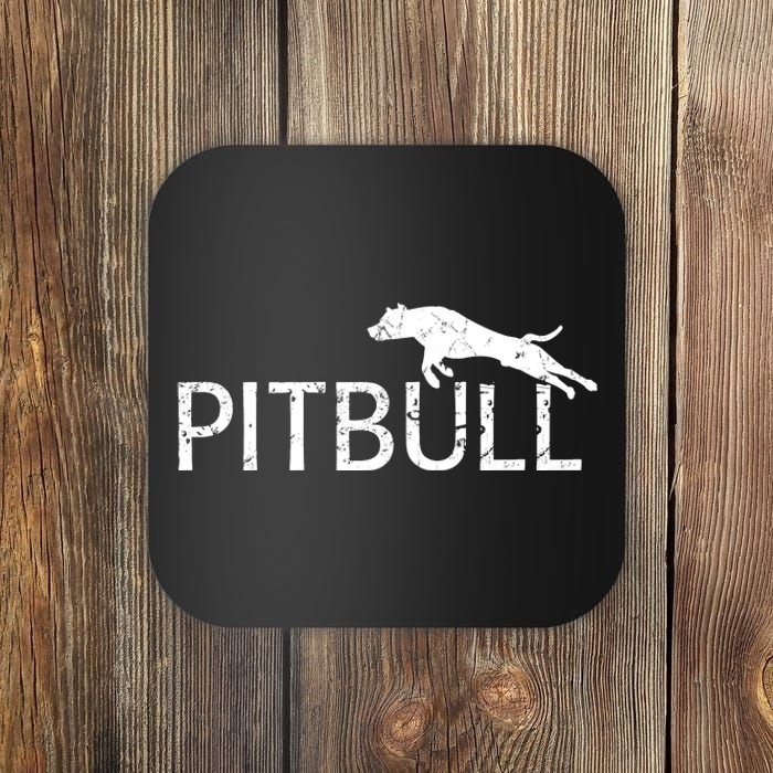 Pitbull Dog Logo Coaster