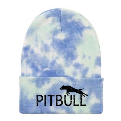 Pitbull Dog Logo Tie Dye 12in Knit Beanie