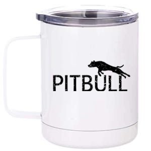 Pitbull Dog Logo 12 oz Stainless Steel Tumbler Cup