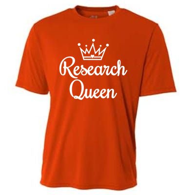 Ph D Life Doctoral Researchers Gift Research Queen Cute Gift Cooling Performance Crew T-Shirt