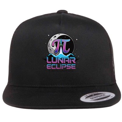 Pi Day Lunar Eclipse 3.14 Flat Bill Trucker Hat