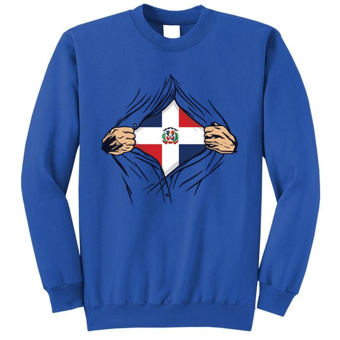 Proud Dominican Love Dominican Republic Flag Country Nation Great Gift Sweatshirt