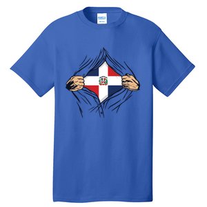 Proud Dominican Love Dominican Republic Flag Country Nation Great Gift Tall T-Shirt