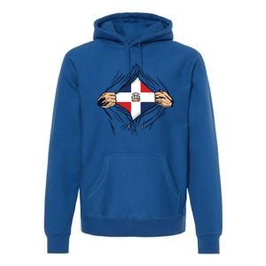 Proud Dominican Love Dominican Republic Flag Country Nation Great Gift Premium Hoodie