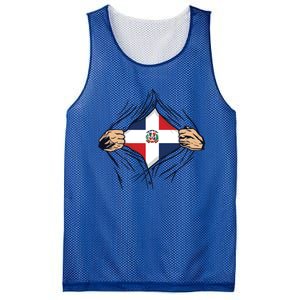 Proud Dominican Love Dominican Republic Flag Country Nation Great Gift Mesh Reversible Basketball Jersey Tank