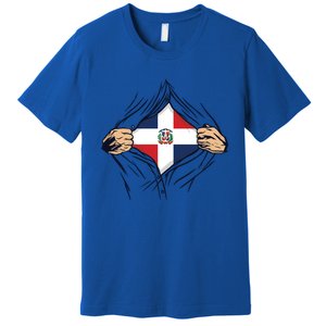 Proud Dominican Love Dominican Republic Flag Country Nation Great Gift Premium T-Shirt