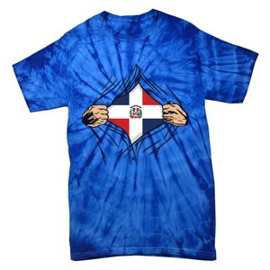 Proud Dominican Love Dominican Republic Flag Country Nation Great Gift Tie-Dye T-Shirt