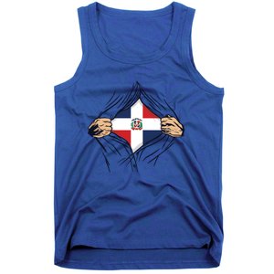 Proud Dominican Love Dominican Republic Flag Country Nation Great Gift Tank Top