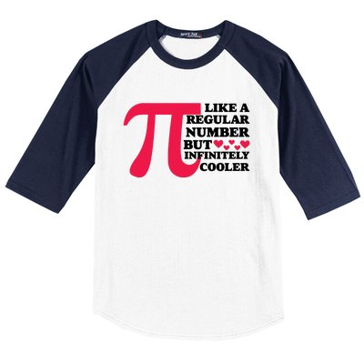 Pi Day Like A Regular Number But Infinitely Cooler Funny Baseball Sleeve Shirt