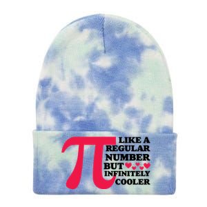 Pi Day Like A Regular Number But Infinitely Cooler Funny Tie Dye 12in Knit Beanie