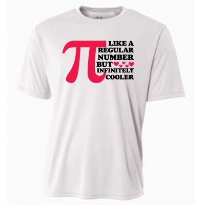 Pi Day Like A Regular Number But Infinitely Cooler Funny Cooling Performance Crew T-Shirt