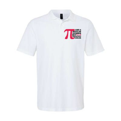 Pi Day Like A Regular Number But Infinitely Cooler Funny Softstyle Adult Sport Polo