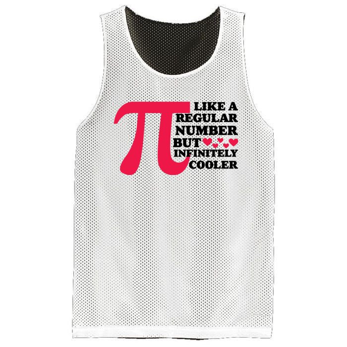 Pi Day Like A Regular Number But Infinitely Cooler Funny Mesh Reversible Basketball Jersey Tank