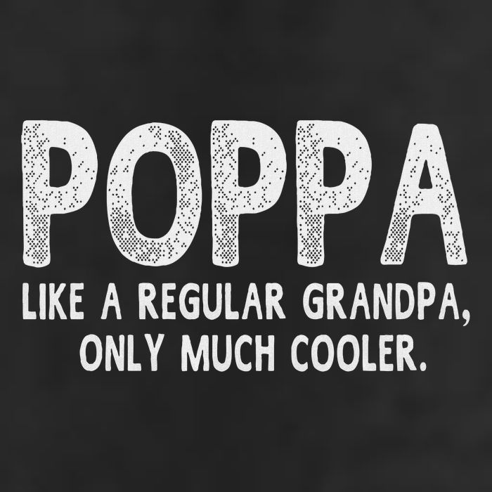 Poppa Definition Like Regular Grandpa Only Cooler Funny 7 Panel Mesh Trucker Snapback Hat