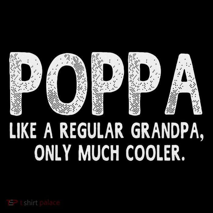 Poppa Definition Like Regular Grandpa Only Cooler Funny Performance Shirt