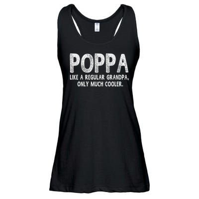 Poppa Definition Like Regular Grandpa Only Cooler Funny Ladies Essential Flowy Tank