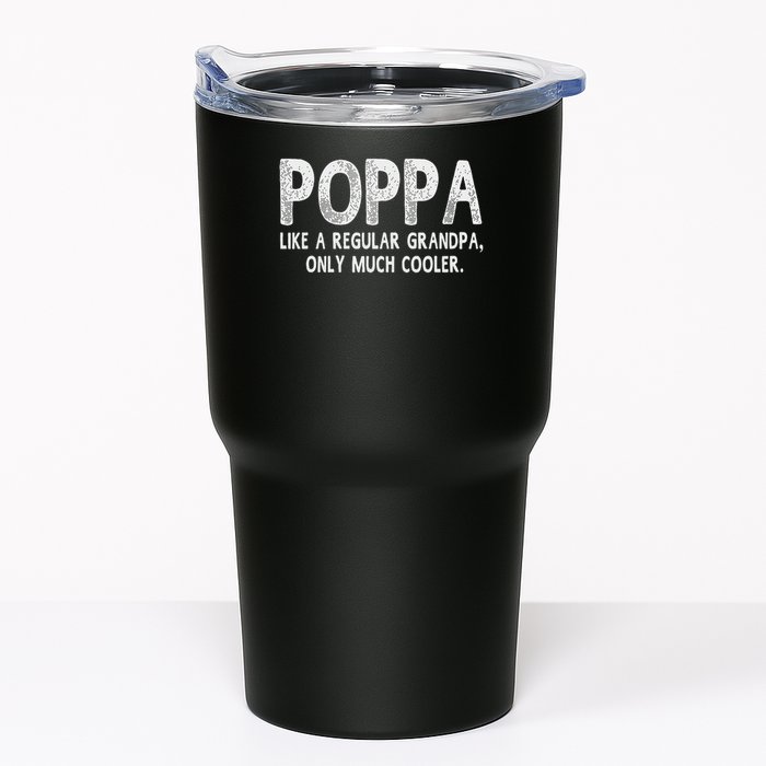 Poppa Definition Like Regular Grandpa Only Cooler Funny Tumbler