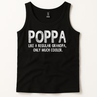 Poppa Definition Like Regular Grandpa Only Cooler Funny Tank Top