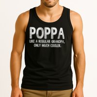 Poppa Definition Like Regular Grandpa Only Cooler Funny Tank Top