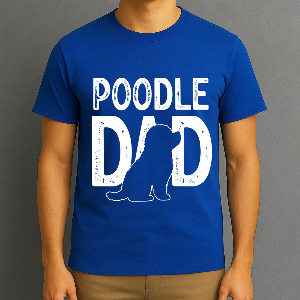 Poodle Dog Lover Funny Cute Puppy Dad Father Cute Gift T-Shirt