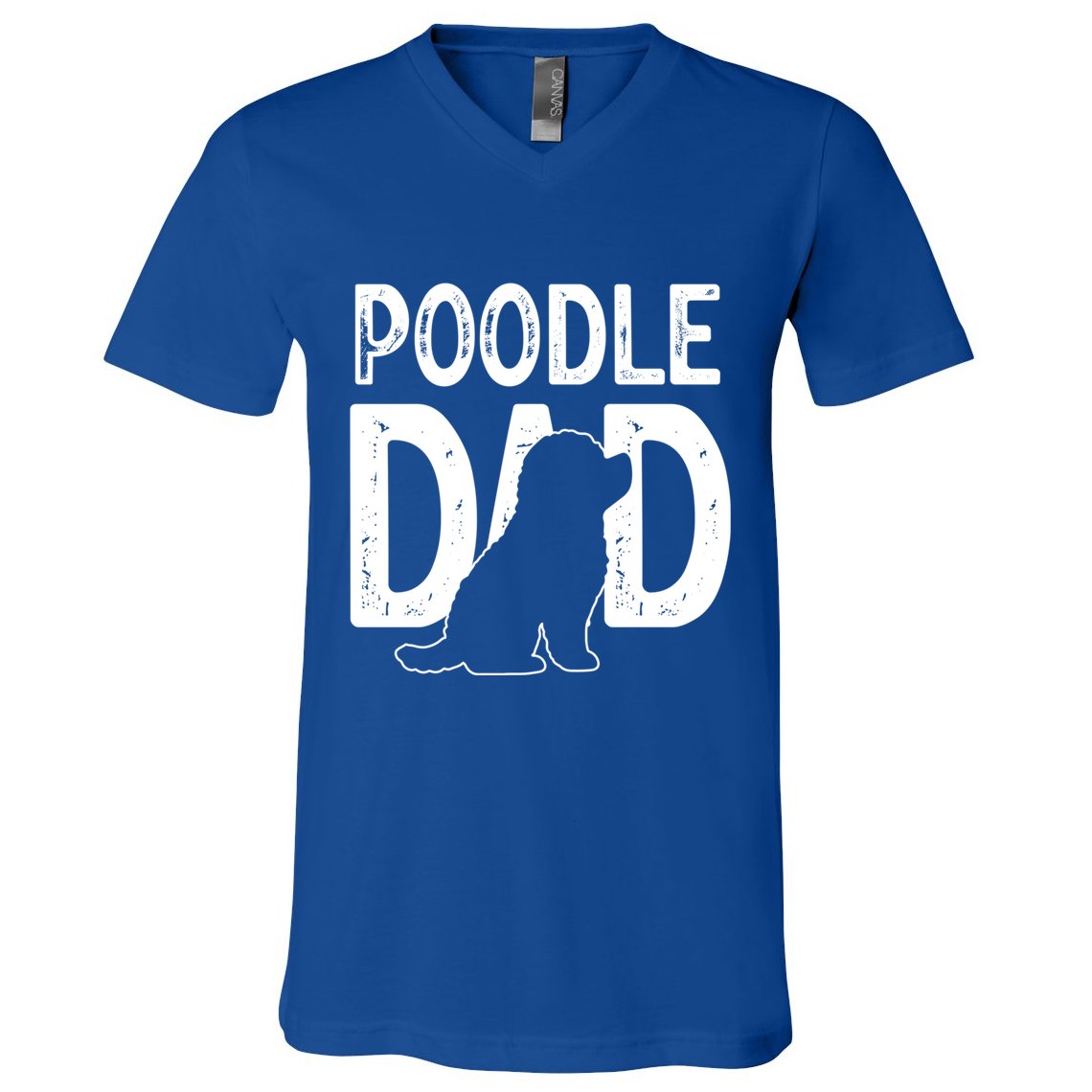 Poodle Dog Lover Funny Cute Puppy Dad Father Cute Gift V-Neck T-Shirt