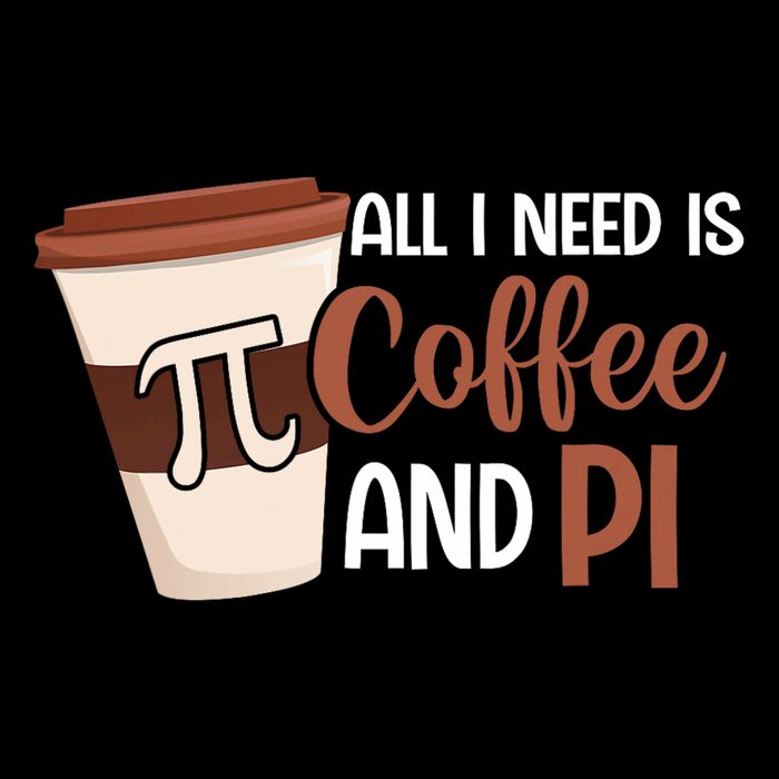 Pi Day Live All I Need Is Coffee And Pi Math 14 March Nerd 7-Panel Snapback Hat