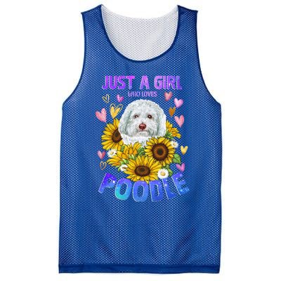 Poodle Dog Lover Funny Cute Puppy Cool Gift Mesh Reversible Basketball Jersey Tank