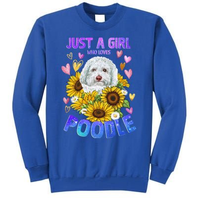 Poodle Dog Lover Funny Cute Puppy Cool Gift Tall Sweatshirt