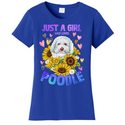 Poodle Dog Lover Funny Cute Puppy Cool Gift Women's T-Shirt