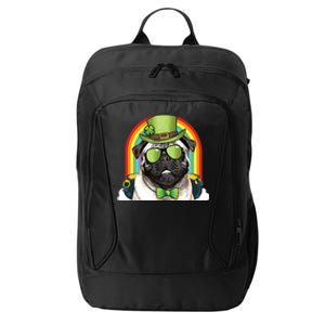 Pug Dog Leprechaun Funny St Patricks Day Cute Gift City Backpack