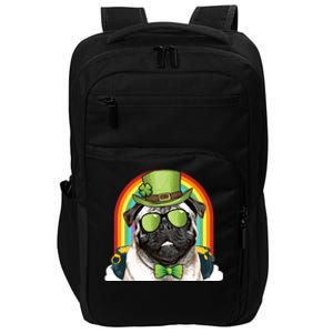 Pug Dog Leprechaun Funny St Patricks Day Cute Gift Impact Tech Backpack