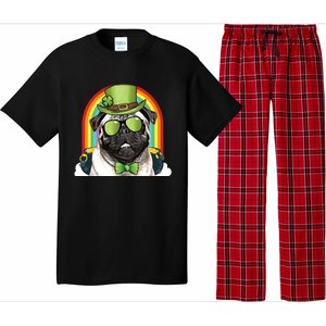 Pug Dog Leprechaun Funny St Patricks Day Cute Gift Pajama Set