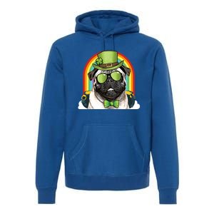 Pug Dog Leprechaun Funny St Patricks Day Cute Gift Premium Hoodie