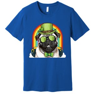 Pug Dog Leprechaun Funny St Patricks Day Cute Gift Premium T-Shirt