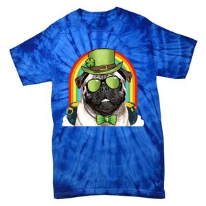 Pug Dog Leprechaun Funny St Patricks Day Cute Gift Tie-Dye T-Shirt