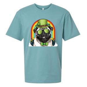 Pug Dog Leprechaun Funny St Patricks Day Cute Gift Sueded Cloud Jersey T-Shirt