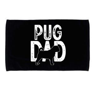 Pug Dog Lover Funny Cute Puppy Dad Father Funny Gift Microfiber Hand Towel