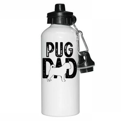 Pug Dog Lover Funny Cute Puppy Dad Father Funny Gift Aluminum Water Bottle