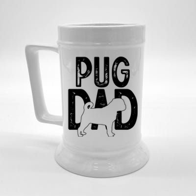 Pug Dog Lover Funny Cute Puppy Dad Father Funny Gift Beer Stein